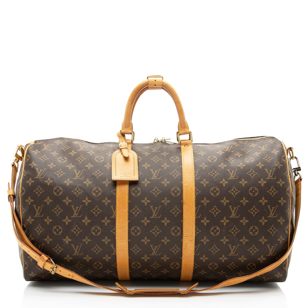 Louis Vuitton Vintage Monogram Canvas Keepall Bandouliere 55 Duffle
