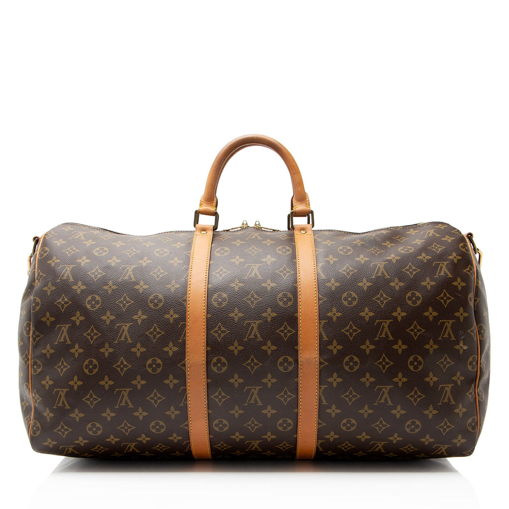 Louis Vuitton Vintage Monogram Canvas Keepall Bandouliere 55 Duffle