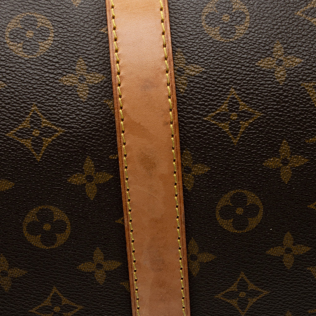 Louis Vuitton Vintage Monogram Canvas Keepall Bandouliere 60 Duffle Bag (SHF-Nob4B7)