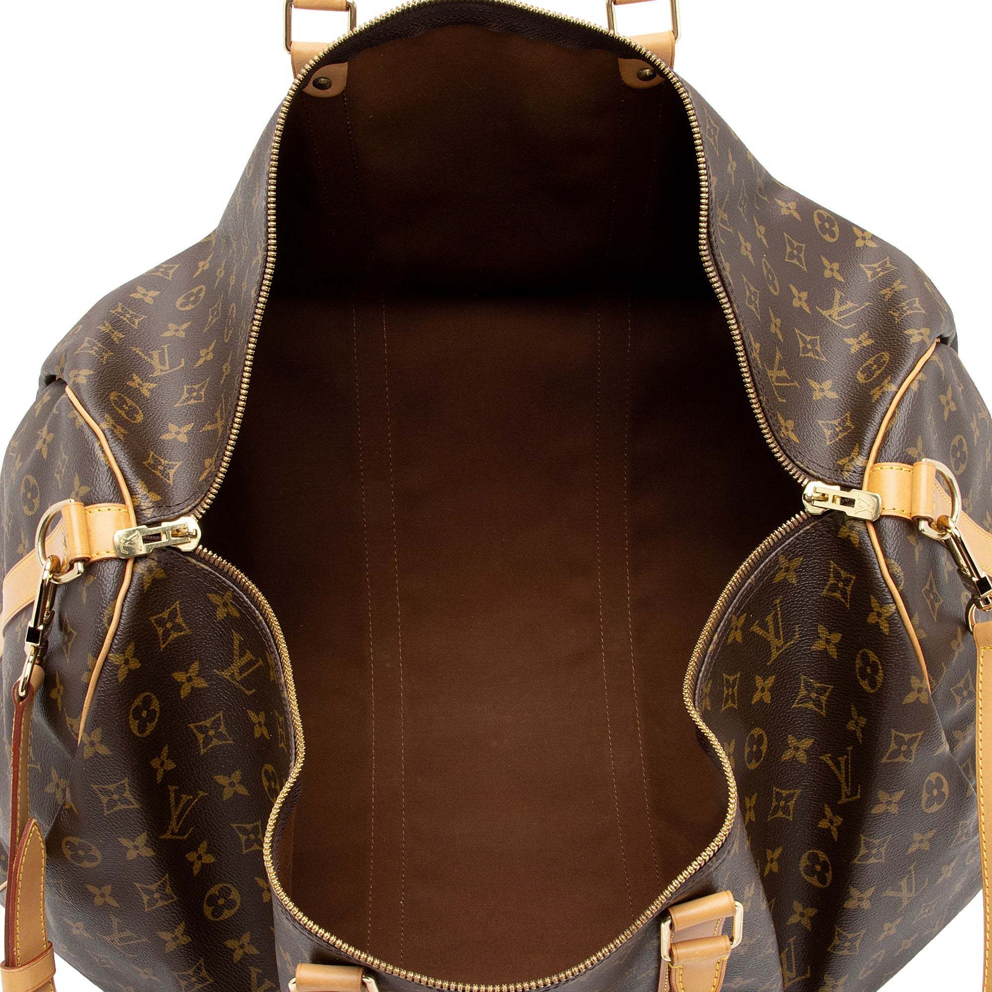 Louis Vuitton Vintage Monogram Canvas Keepall Bandouliere 60 Duffle Bag (SHF-N7uWMn)