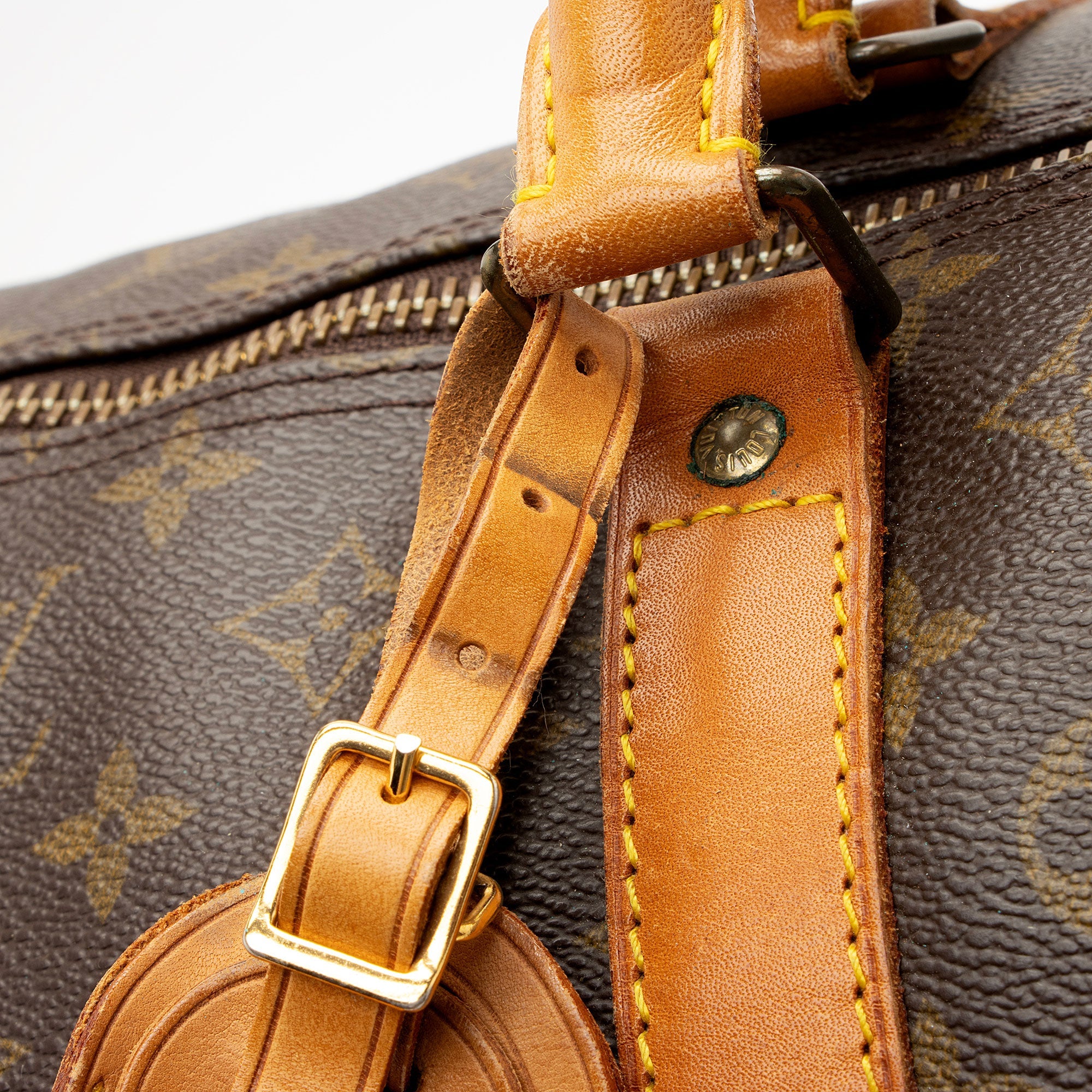 Louis Vuitton Vintage Monogram Canvas Keepall Bandouliere 60 Duffle