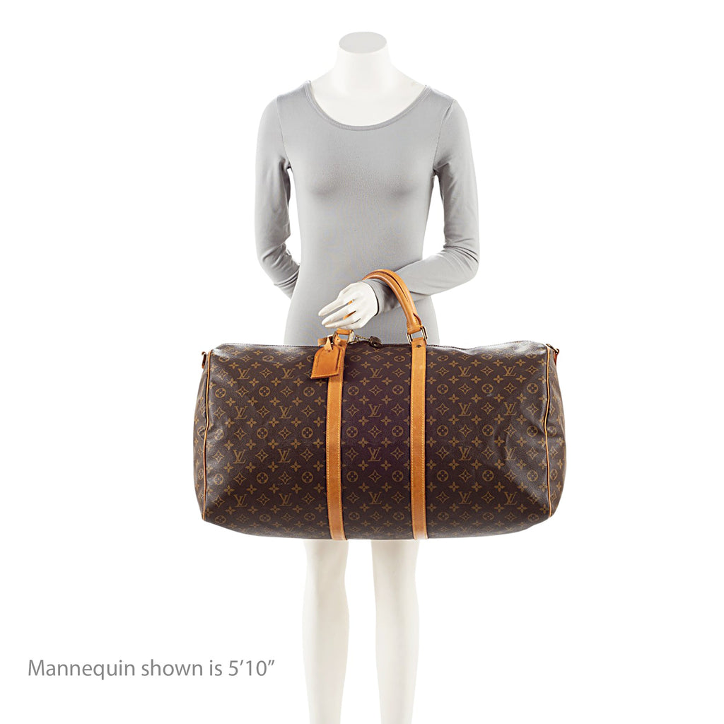 Louis Vuitton Vintage Monogram Canvas Keepall Bandouliere 60 Duffle