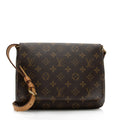 Louis Vuitton Vintage Monogram Canvas Musette Tango Shoulder Bag (SHF-KMDI1u)