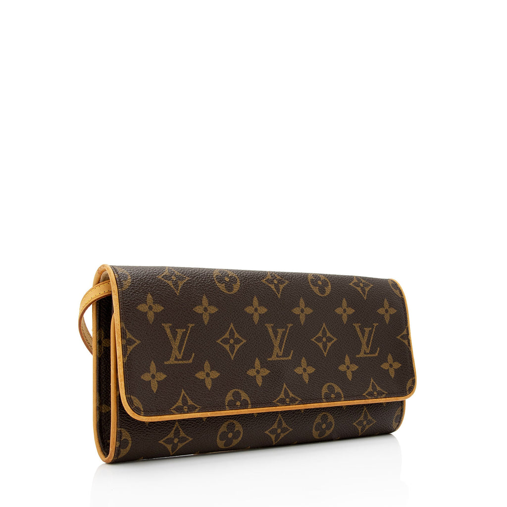 Louis Vuitton Vintage Monogram Canvas Pochette Twin GM Shoulder Bag (SHF-lrMdPe)