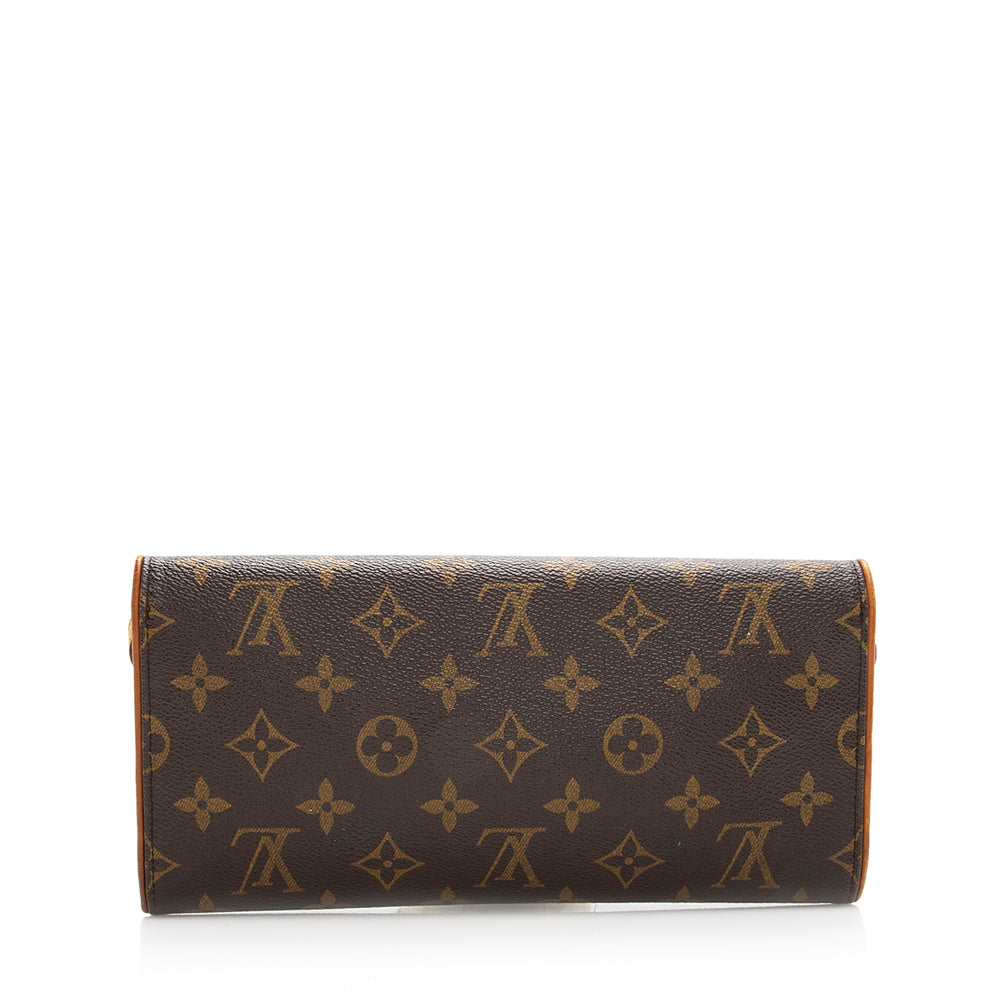Louis Vuitton Vintage Monogram Canvas Pochette Twin GM Shoulder Bag (SHF-23937)