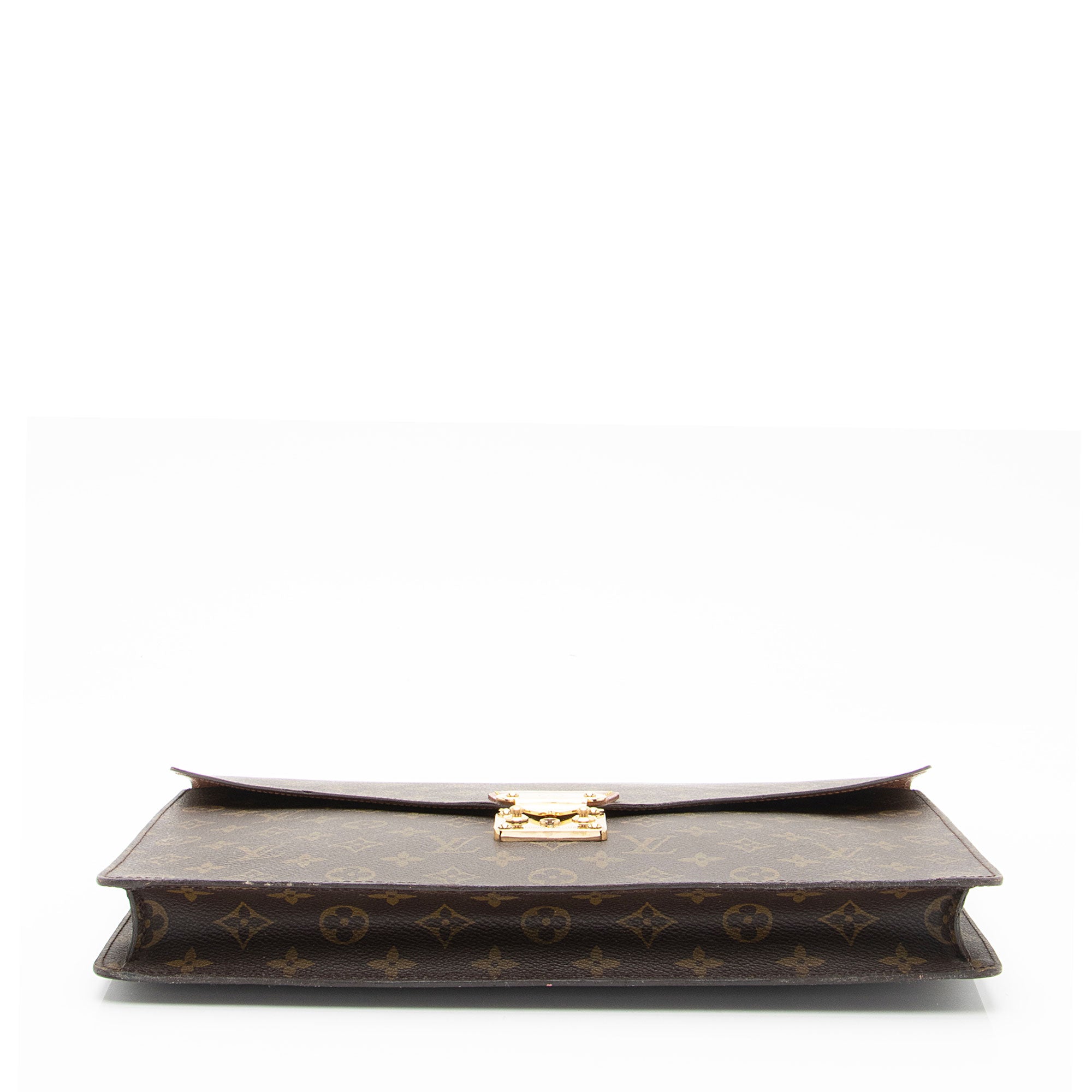 Louis Vuitton Vintage Monogram Canvas Porte Documents Senateur Clutch