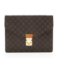 Louis Vuitton Vintage Monogram Canvas Porte Documents Senateur Clutch