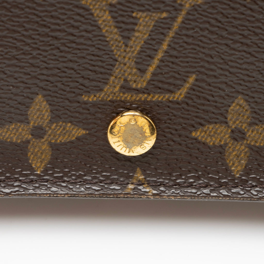 Louis Vuitton Vintage Monogram Canvas Porte Monnaie Tresor Wallet