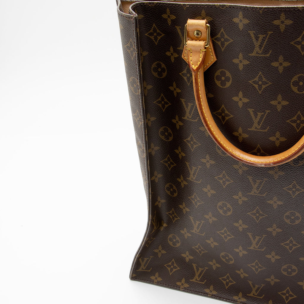 Louis Vuitton Vintage Monogram Canvas Sac Plat Tote (SHF-wc7X4x)