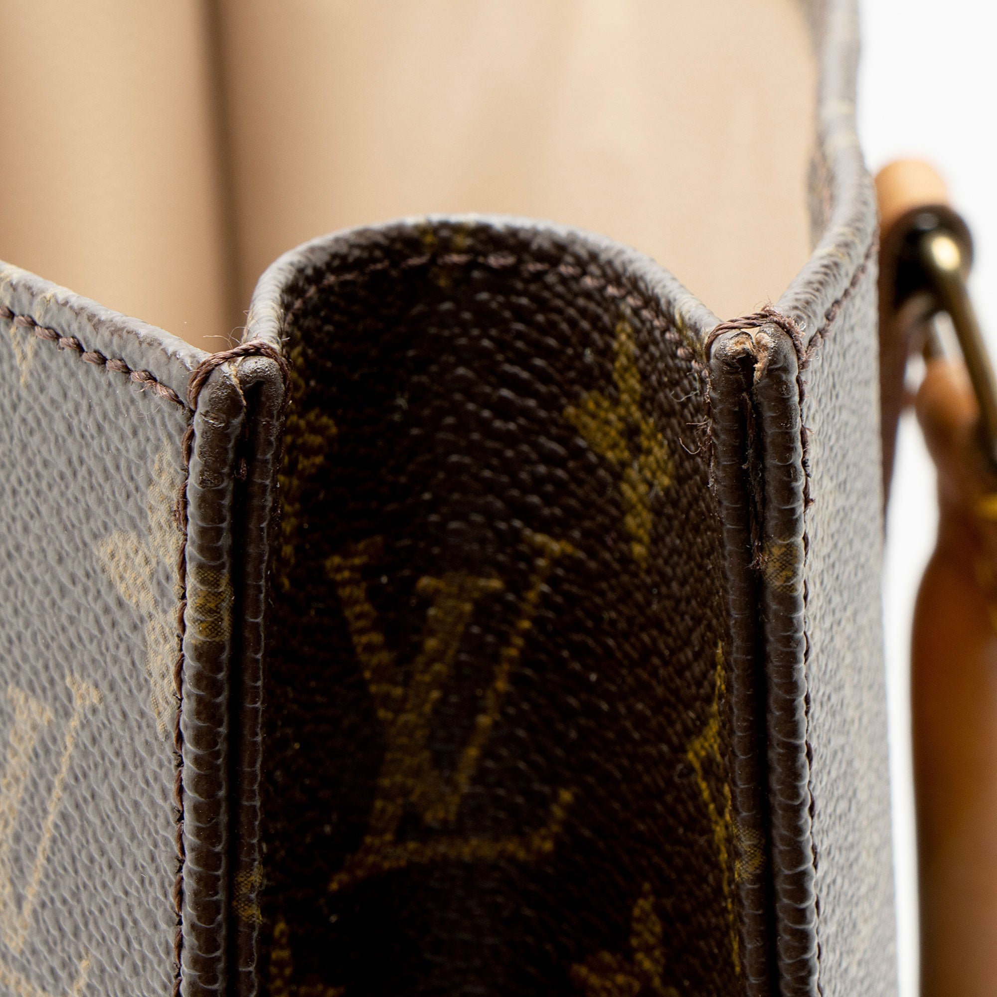 Louis Vuitton Vintage Monogram Canvas Sac Plat Tote