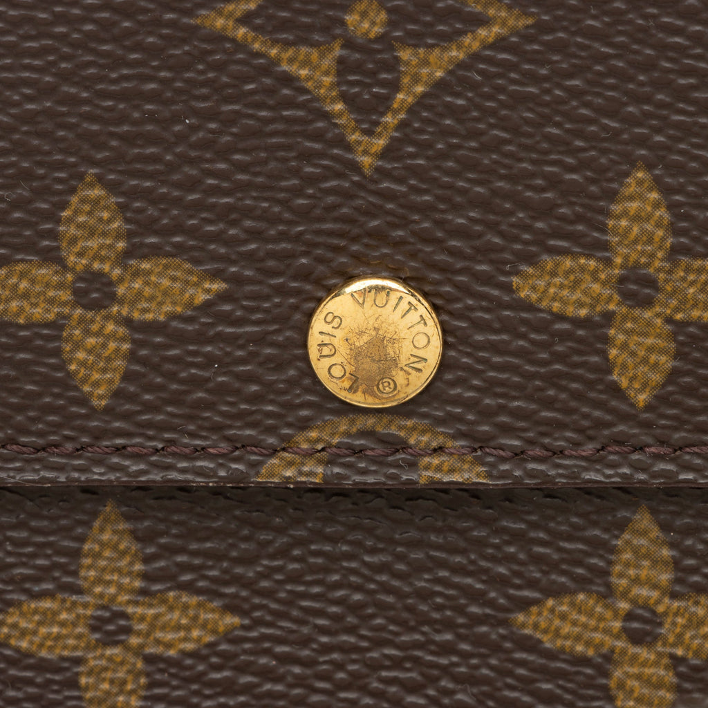 Louis Vuitton Vintage Monogram Canvas Sarah Wallet