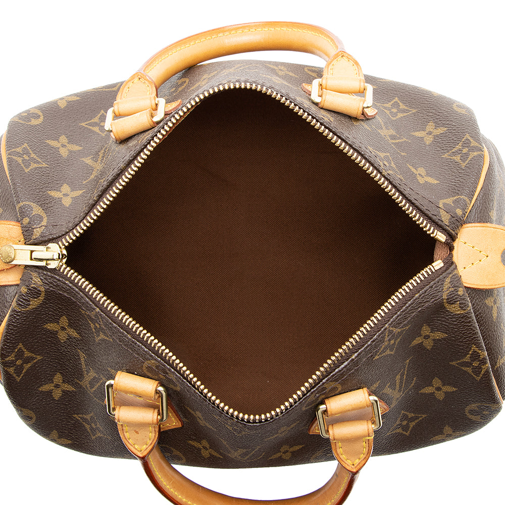 Louis Vuitton Vintage Monogram Canvas Speedy 25 Satchel (SHF-5p2onE)