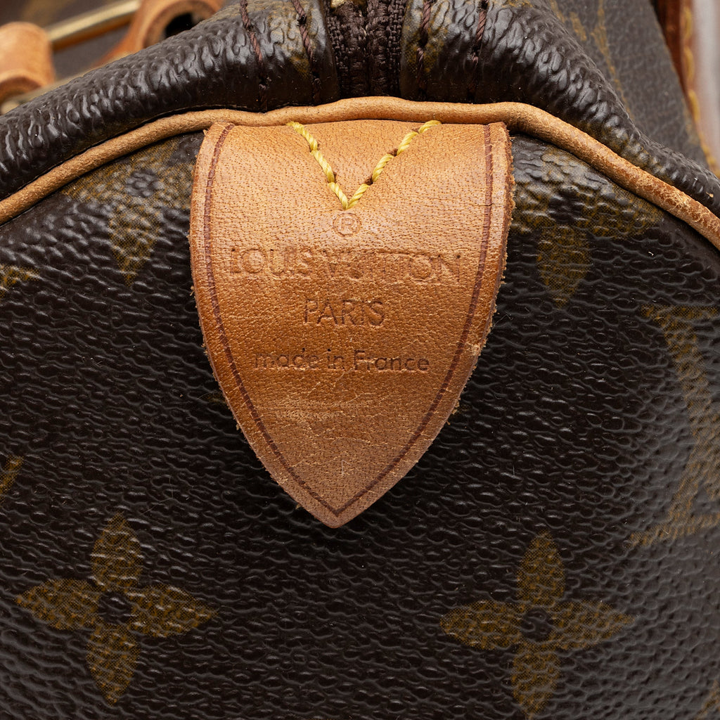 Louis Vuitton Vintage Monogram Canvas Speedy 30 Satchel (SHF-Nnx6Aj)