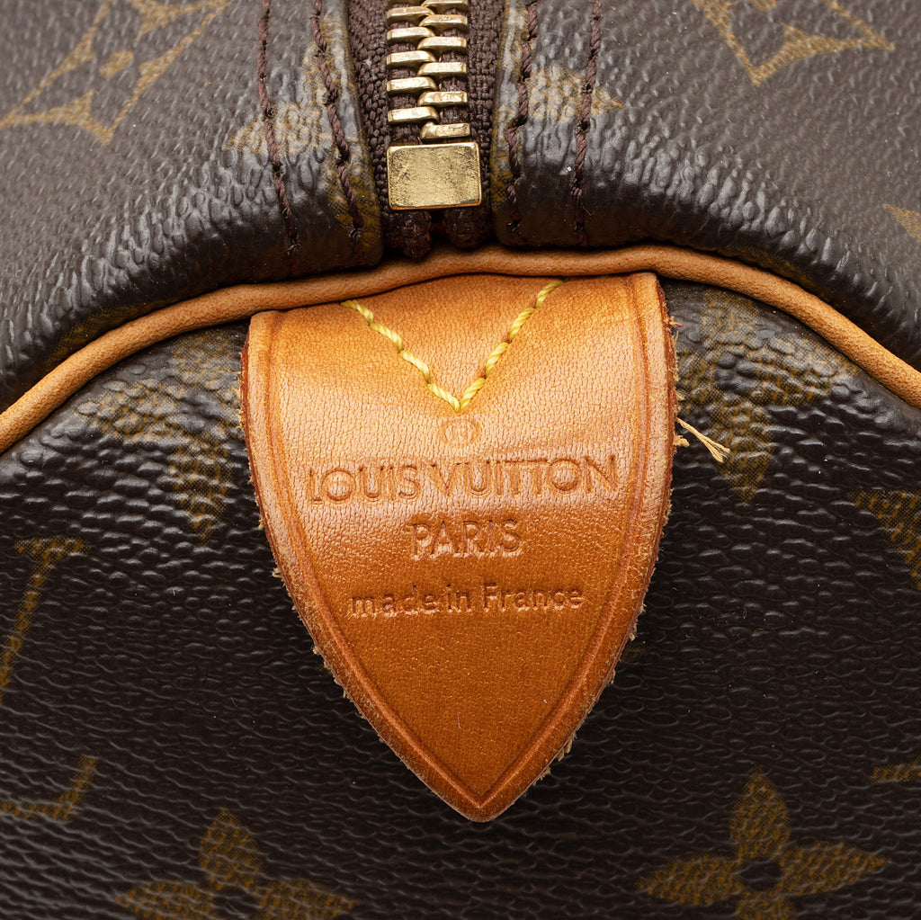 Louis Vuitton Vintage Monogram Canvas Speedy 30 Satchel (SHF-Lkta84)