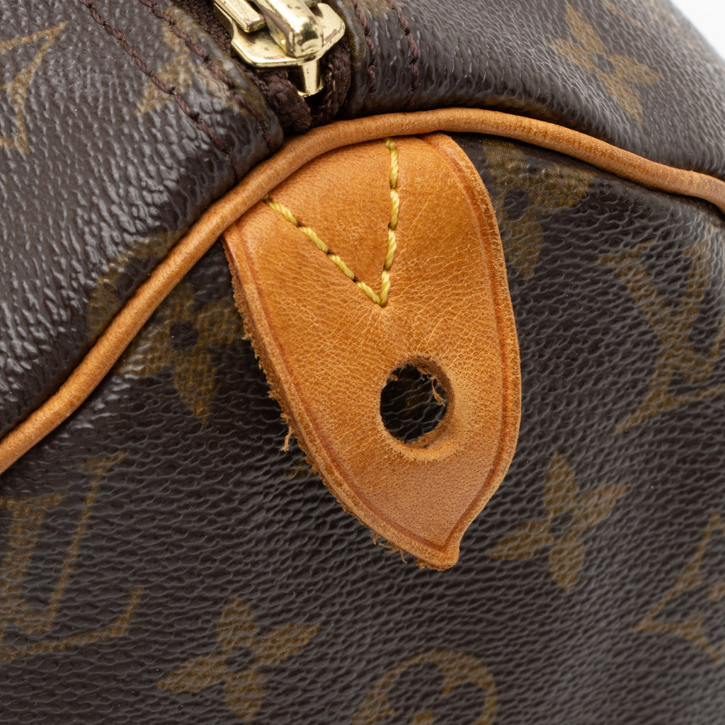 Louis Vuitton Vintage Monogram Canvas Speedy 30 Satchel (SHF-Owe8gC)