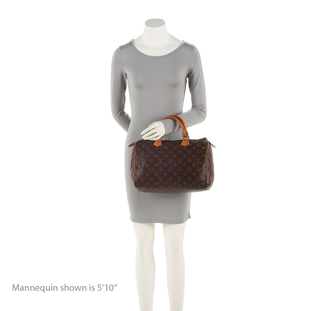 Louis Vuitton Vintage Monogram Canvas Speedy 30 Satchel (SHF-qPZpG7)