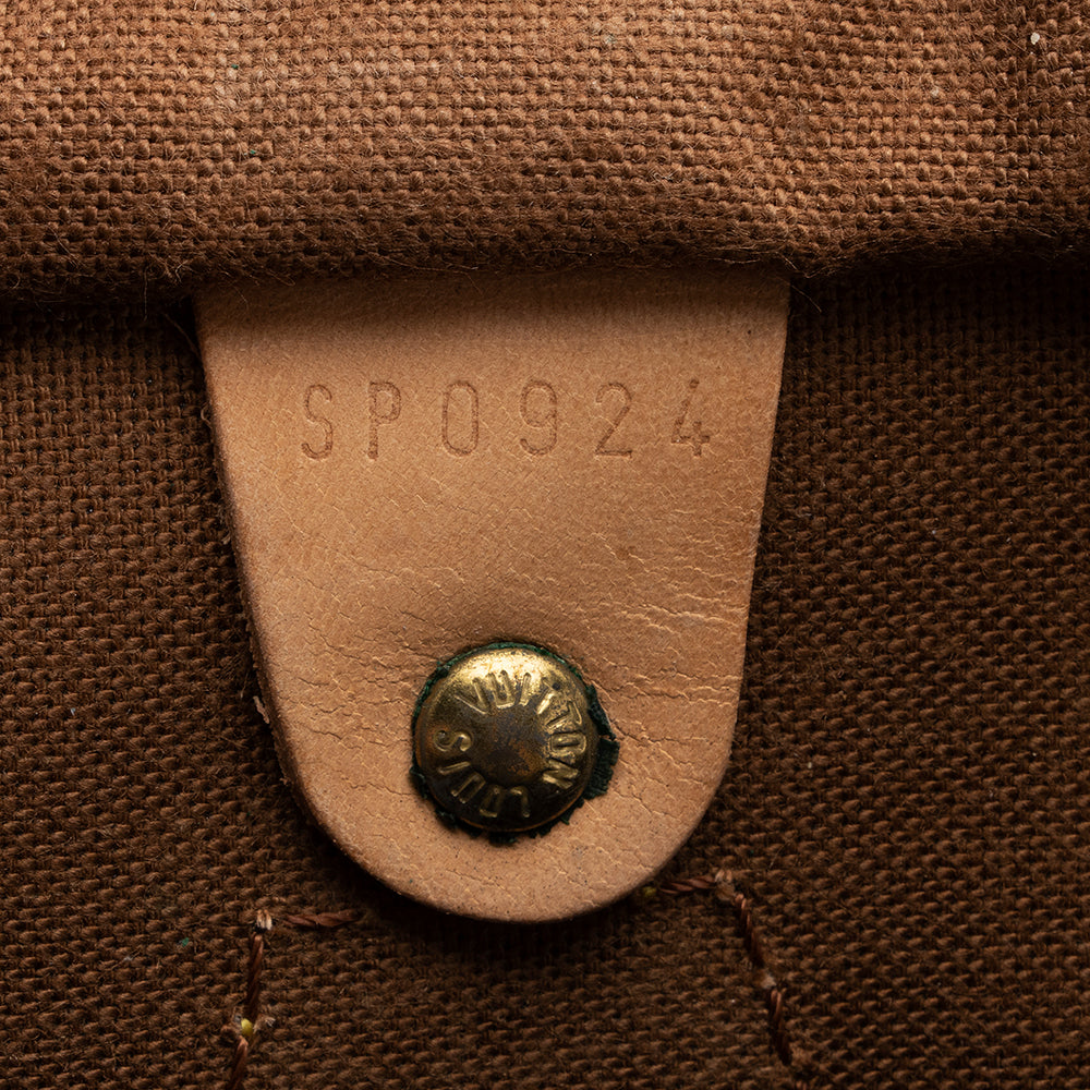 Louis Vuitton Vintage Monogram Canvas Speedy 35 Satchel (SHF-16148)