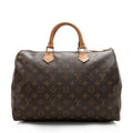 Louis Vuitton Vintage Monogram Canvas Speedy 35 Satchel (SHF-16148)