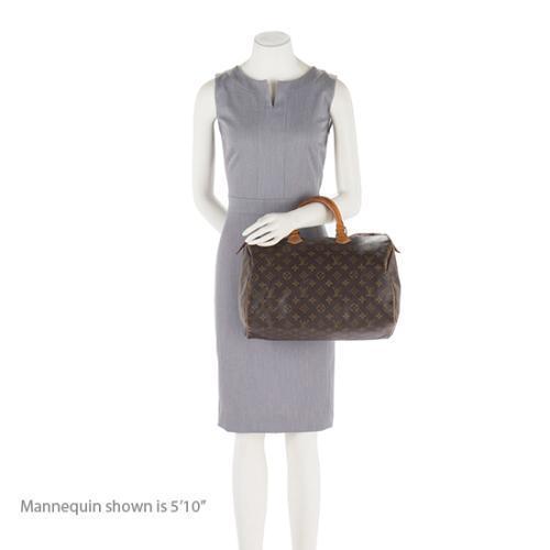 Louis Vuitton Vintage Monogram Canvas Speedy 35 Satchel (SHF-16148)