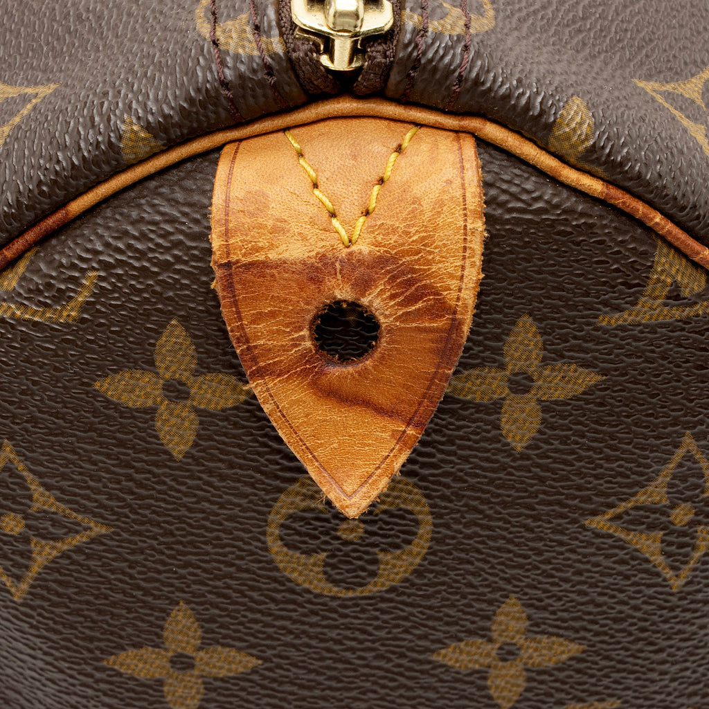 Louis Vuitton Vintage Monogram Canvas Speedy 35 Satchel