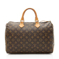 Louis Vuitton Vintage Monogram Canvas Speedy 35 Satchel