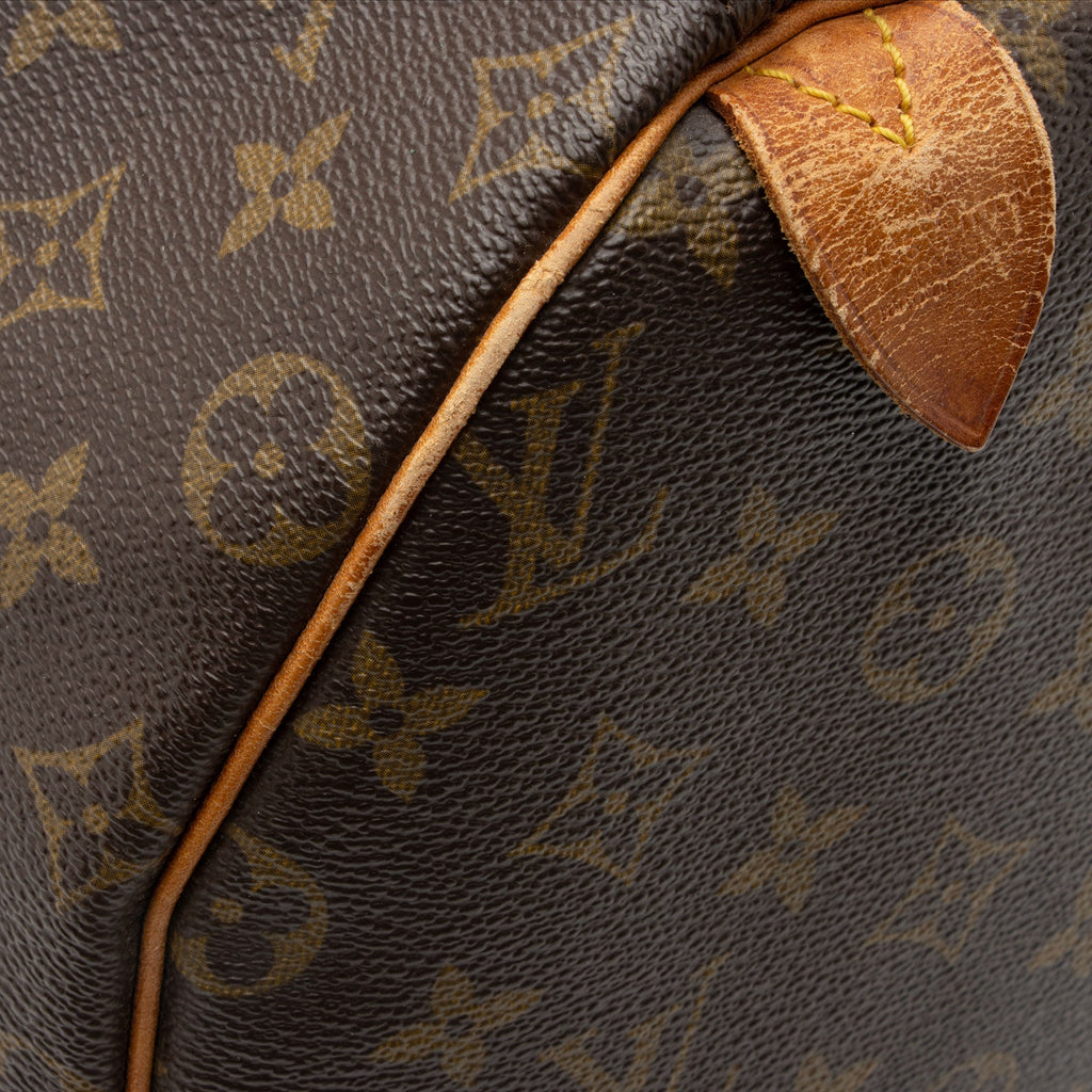 Louis Vuitton Vintage Monogram Canvas Speedy 40 Satchel (SHF-PeBLMa)