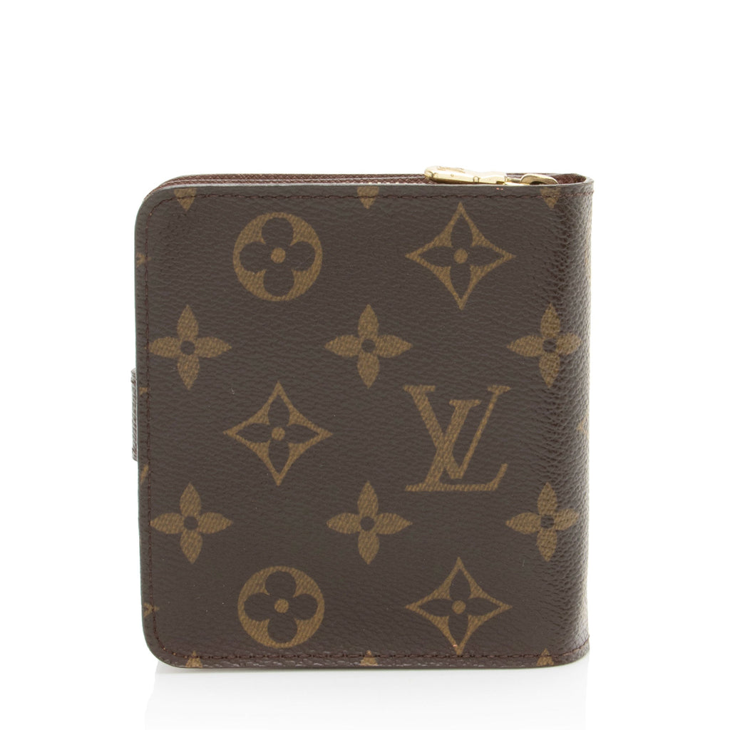 Louis Vuitton Vintage Monogram Canvas Zipped Compact Wallet