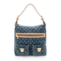 Louis Vuitton Vintage Monogram Denim Baggy GM Shoulder Bag