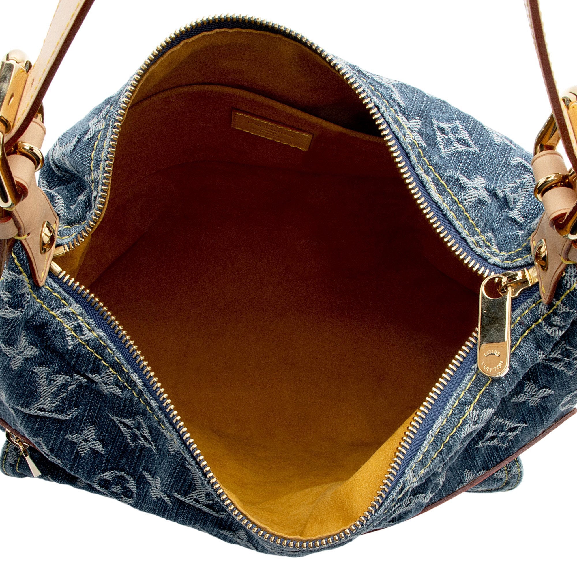 Louis Vuitton Vintage Monogram Denim Baggy GM Shoulder Bag