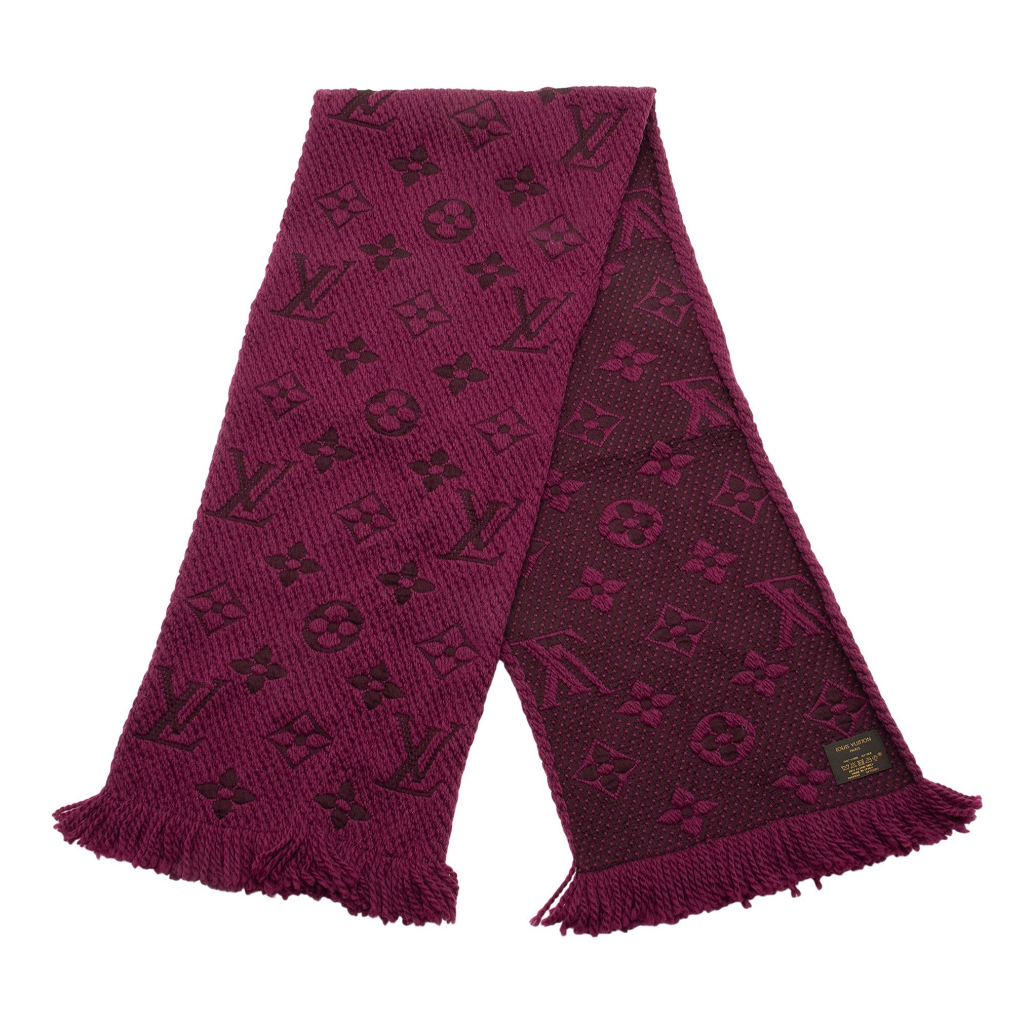 Louis Vuitton Wool Silk Logomania Scarf