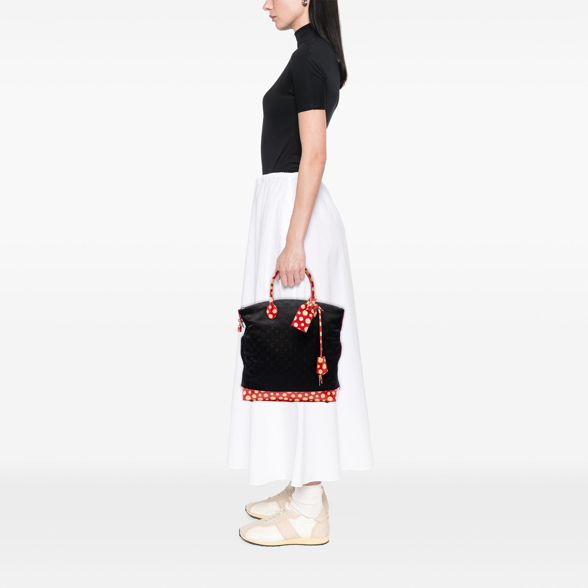 Louis Vuitton Yayoi Kusama Monogram Lockit Vertical Dots Infinity MM
