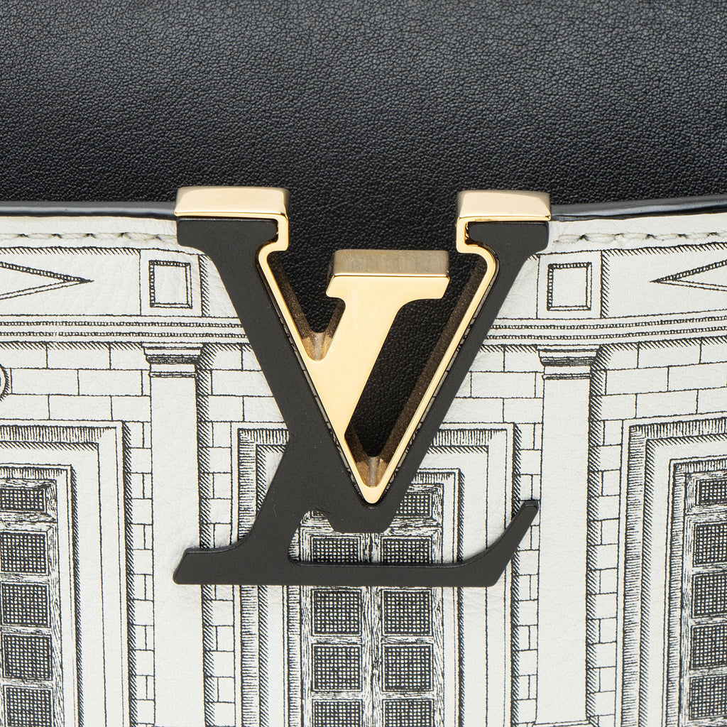 Louis Vuitton x Fornasetti Calfskin Architettura Capucines BB Bag