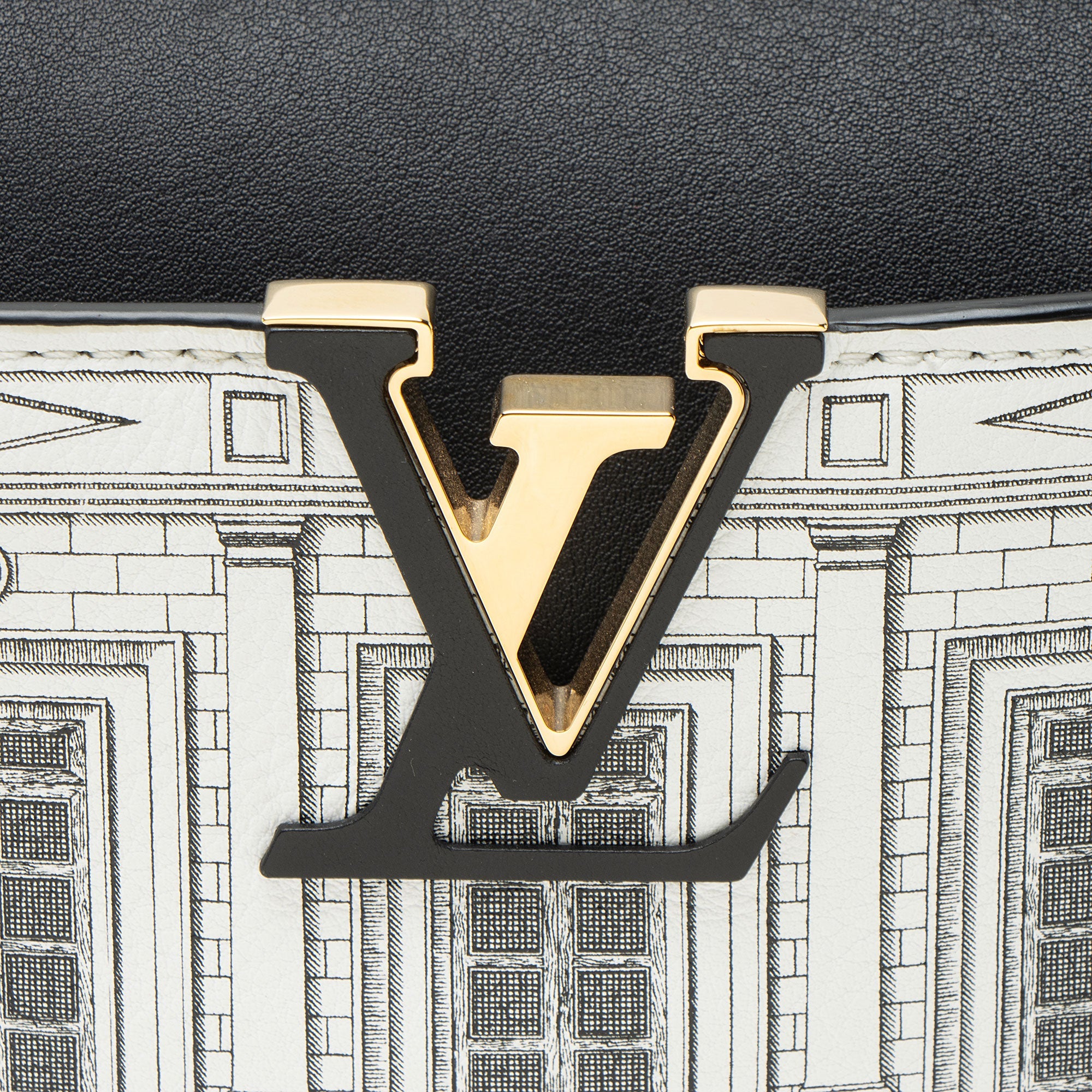 Louis Vuitton x Fornasetti Calfskin Architettura Capucines BB Bag