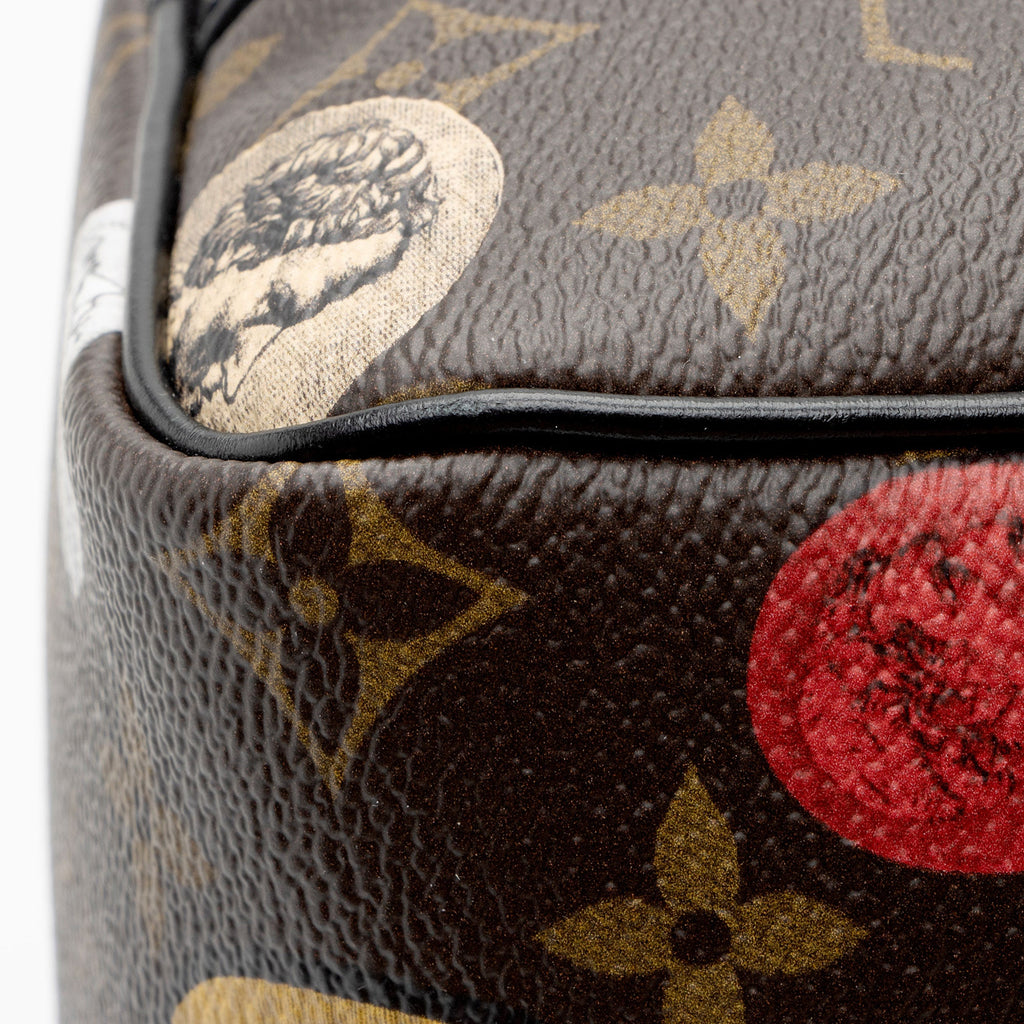 Louis Vuitton x Fornasetti Monogram Cameo Canvas Speedy Bandouliere 25 Satchel (SHF-GXLt9L)