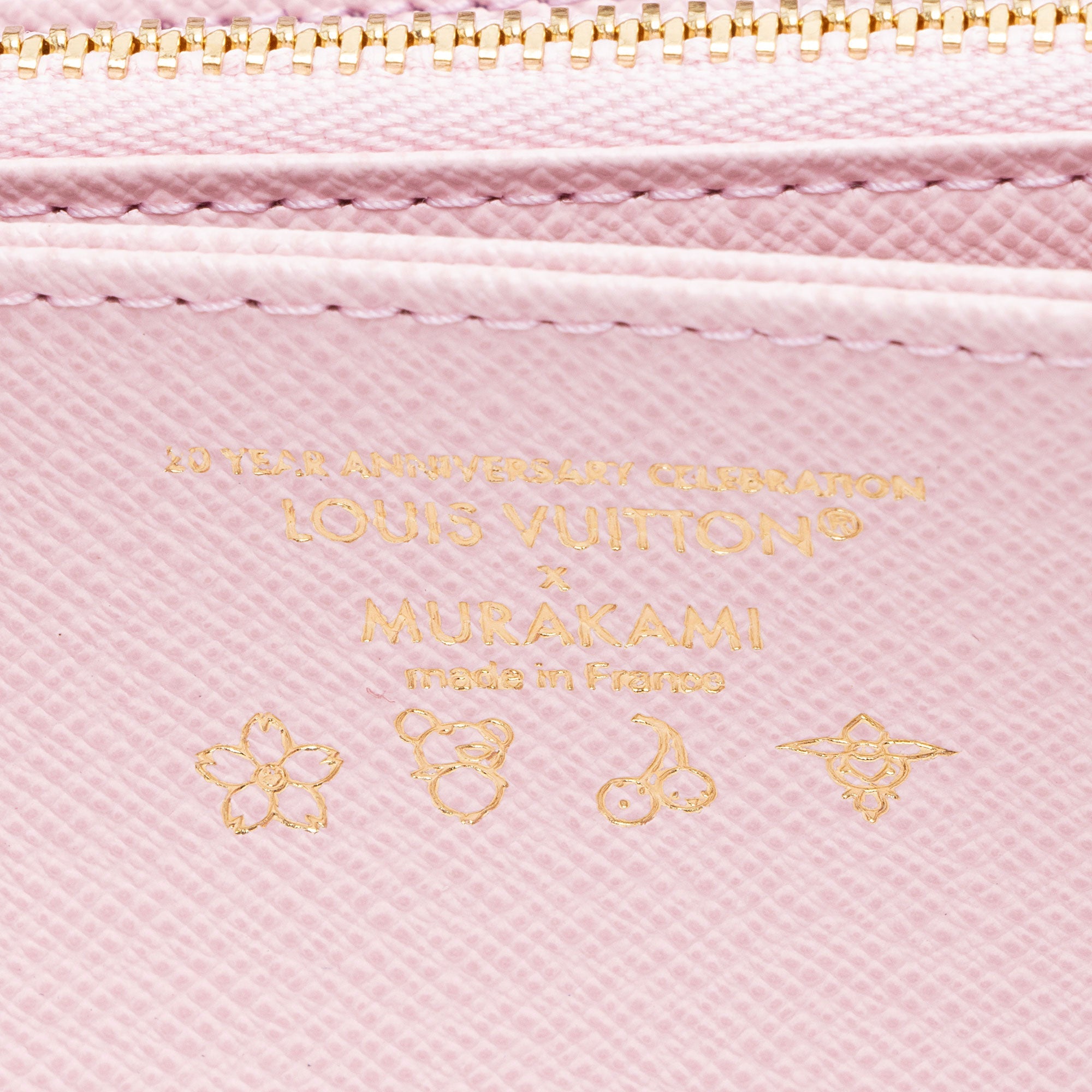 Louis Vuitton x TM Monogram Canvas Cherry Blossom Zippy Wallet