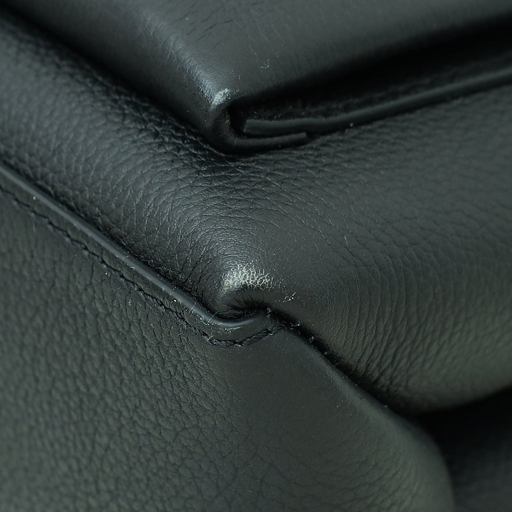 Louis Vuitton Black Mylockme Satchel Top Handle Bag