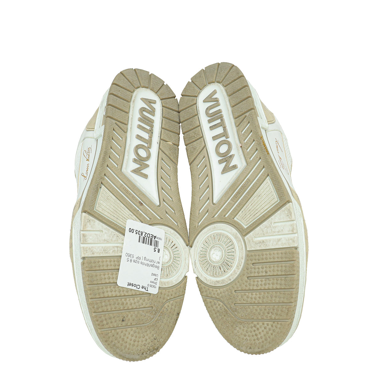 Louis Vuitton Monogram Denim Mesh Trainers Sneakers 8.5