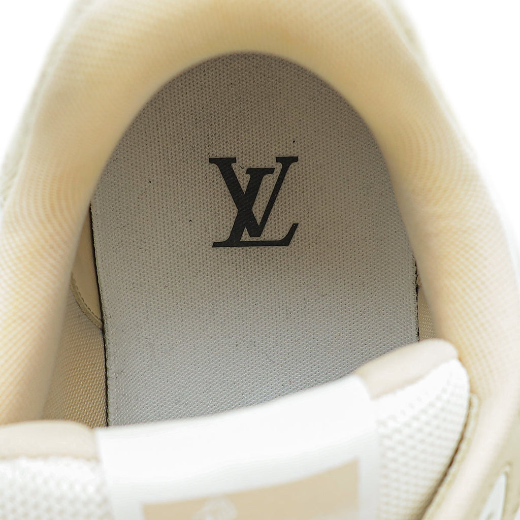 Louis Vuitton Monogram Denim Mesh Trainers Sneakers 8.5