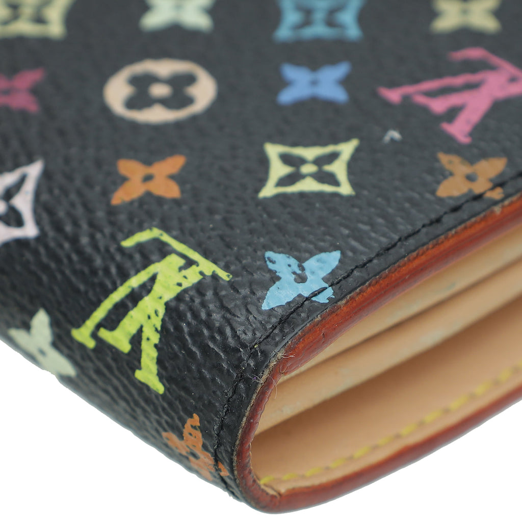 Louis Vuitton Monogram Multicolor Sarah Wallet M.K Initial