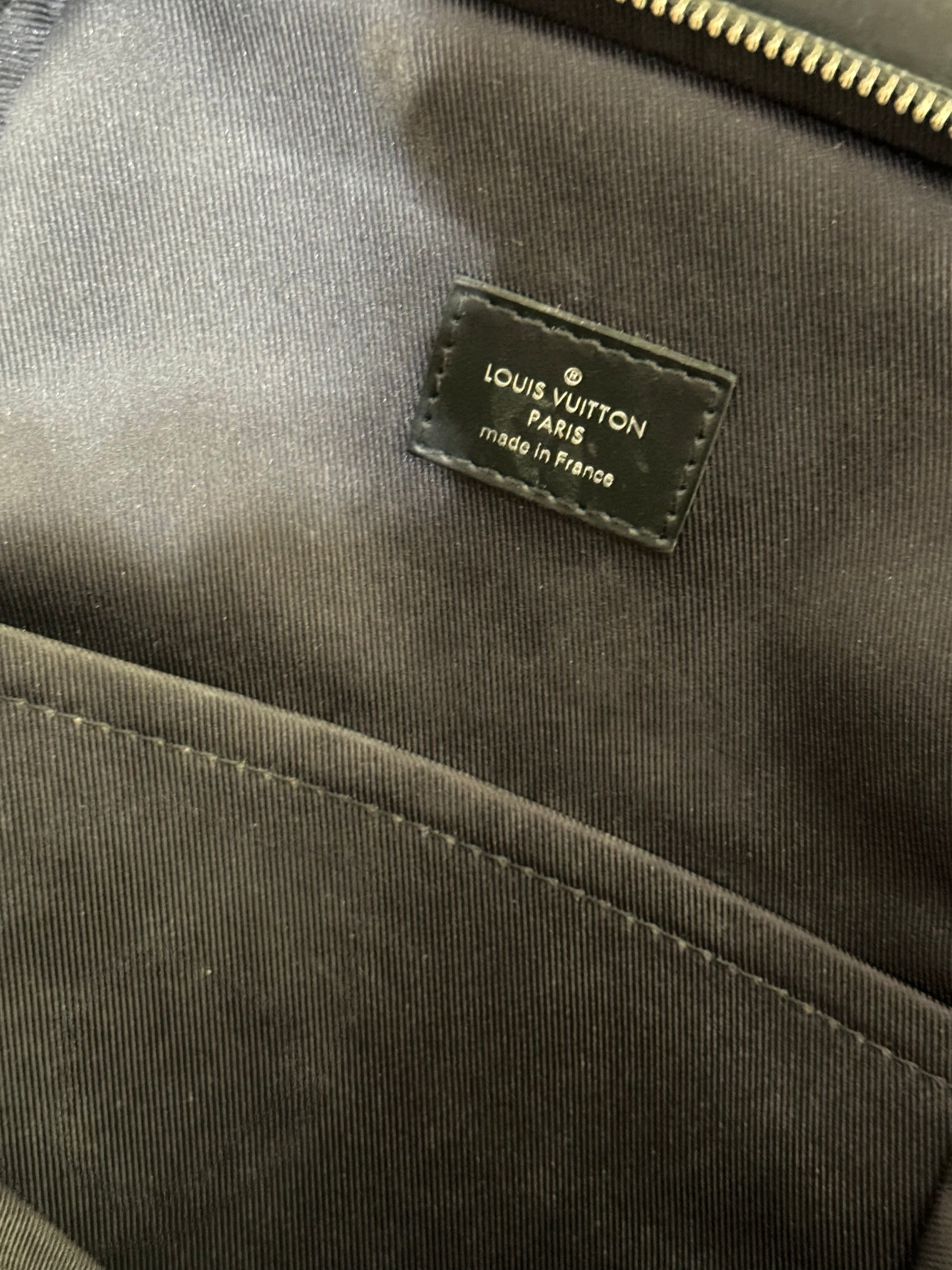 LOUIS VUITTON AVENUE BLACK CHECKERED BACKPACK