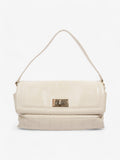 Chanel 2.55 Cream Lambskin Leather