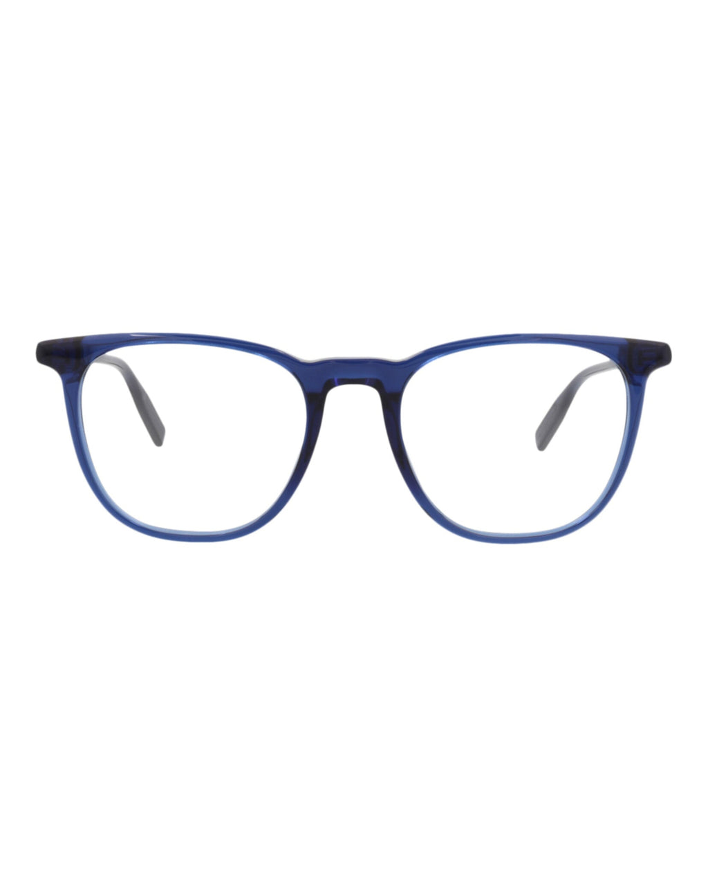 Montblanc Mens Square/Rectangle Blue Blue Transparent Fashion Designer Eyewear