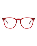 Montblanc Mens Square/Rectangle Burgundy Burgundy Transparent Fashion Designer Eyewear