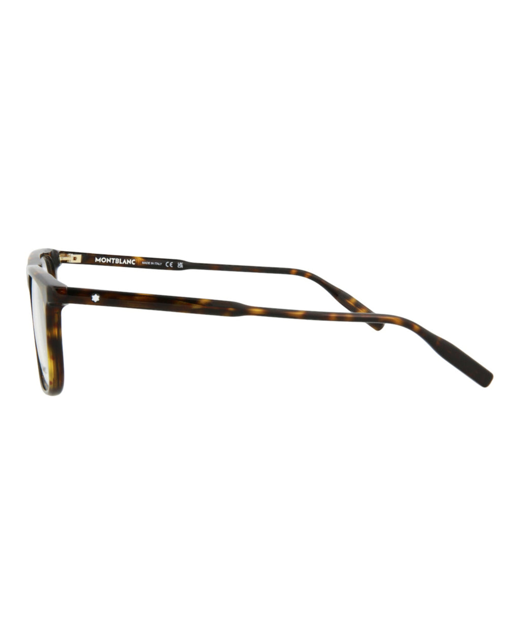 Montblanc Mens Square/Rectangle Havana Havana Transparent Fashion Designer Eyewear