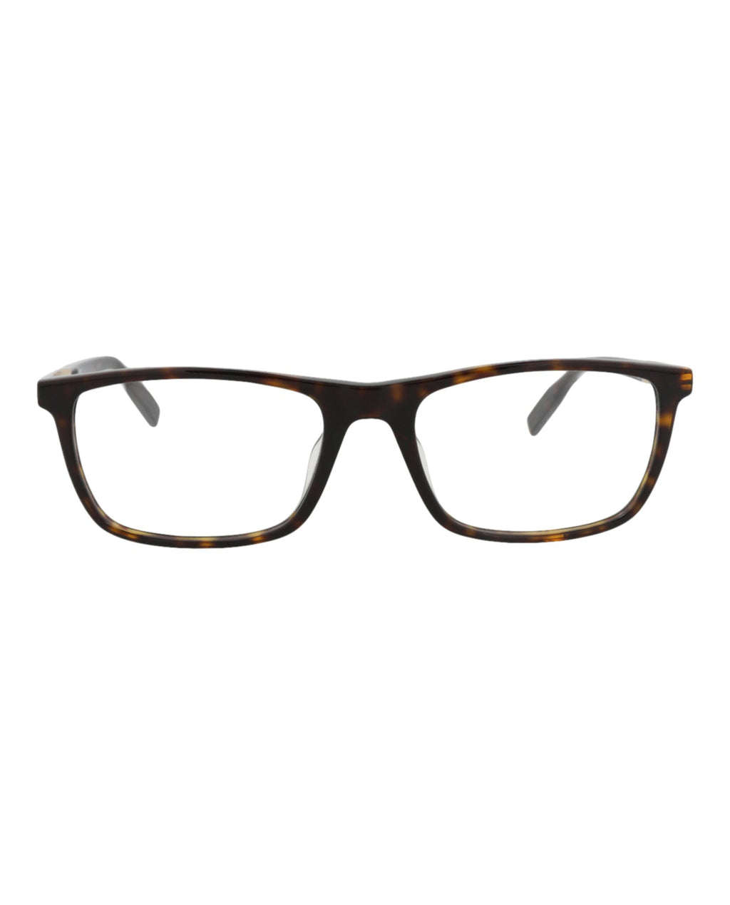 Montblanc Mens Square/Rectangle Havana Gold Transparent Fashion Designer Eyewear Havana Gold Transparent