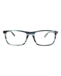 Montblanc Mens Square/Rectangle Blue Ruthenium Transparent Fashion Designer Eyewear