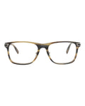 Montblanc Mens Square/Rectangle Grey Silver Transparent Fashion Designer Eyewear