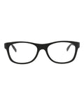 Montblanc Mens Square/Rectangle Black Black Transparent Fashion Designer Eyewear Black Black Transparent