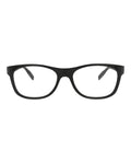 Montblanc Mens Square/Rectangle Black Black Transparent Fashion Designer Eyewear Black Black Transparent