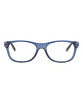 Montblanc Mens Square/Rectangle Blue Black Transparent Fashion Designer Eyewear